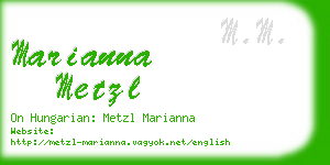 marianna metzl business card